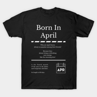 Born in April T-Shirt